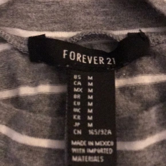 Forever 21 Striped Crop Top - Picture 2 of 3